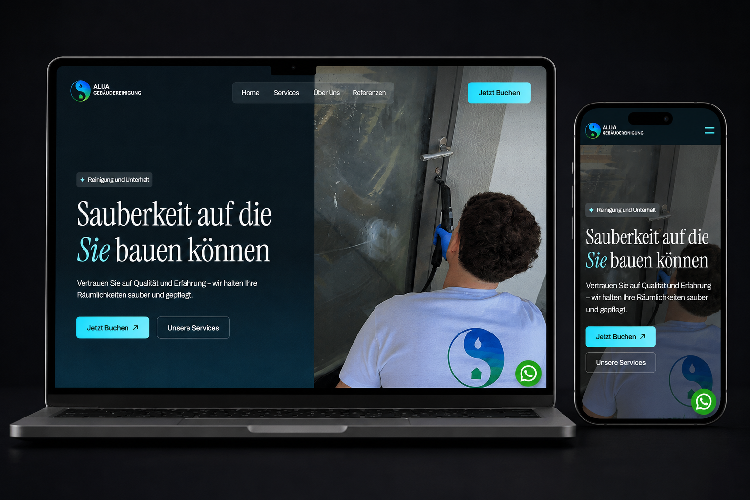 Website Alija Gebäudereinigung